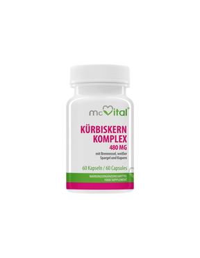 Kürbiskern Komplex / Pumpkin seed with nettles, asparagus and capers for urinary health, 60 capsules - Nutra Best Europe