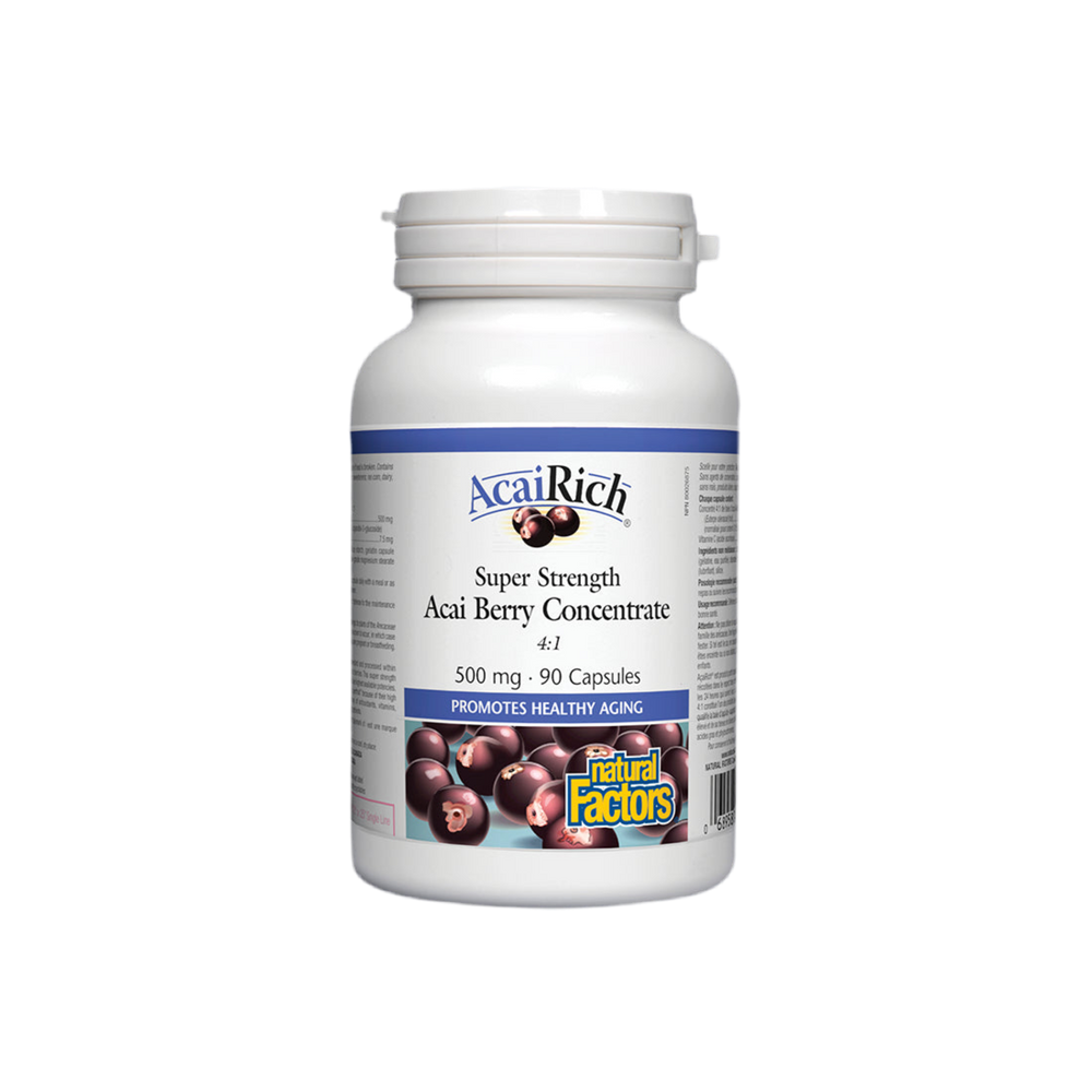 Acai Berry -Konzentrat 4: 1 500 mg - 90 Kapseln