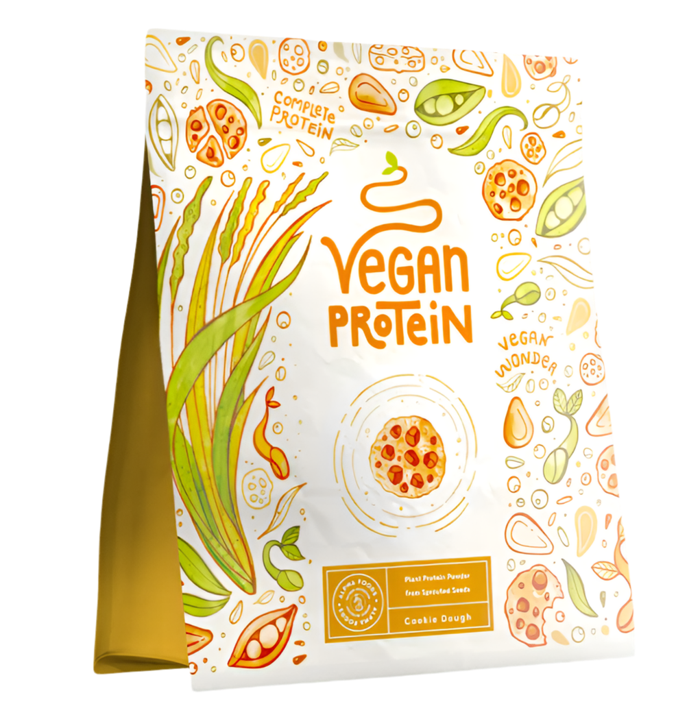 Veganer Protein - Keksteiggeschmack (600 g) von Alpha Foods