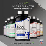 BCAA (2:1:1) mit Vitamin B6 &amp; B12 - 180 Kapseln. <tc>Nutravita</tc>