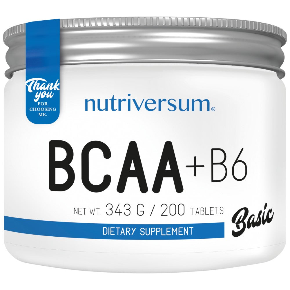 BCAA + B6 Tabletten – 200 Tabletten