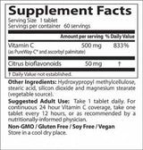 BESTES 12-Stunden-Vitamin C mit PureWay-C – 60 Tabletten