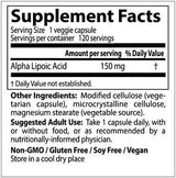 BESTE Alpha-Liponsäure 150 mg – 120 Kapseln