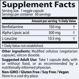 BESTES Benfotiamin 150 mg + Alpha-Liponsäure 300 mg – 60 Kapseln