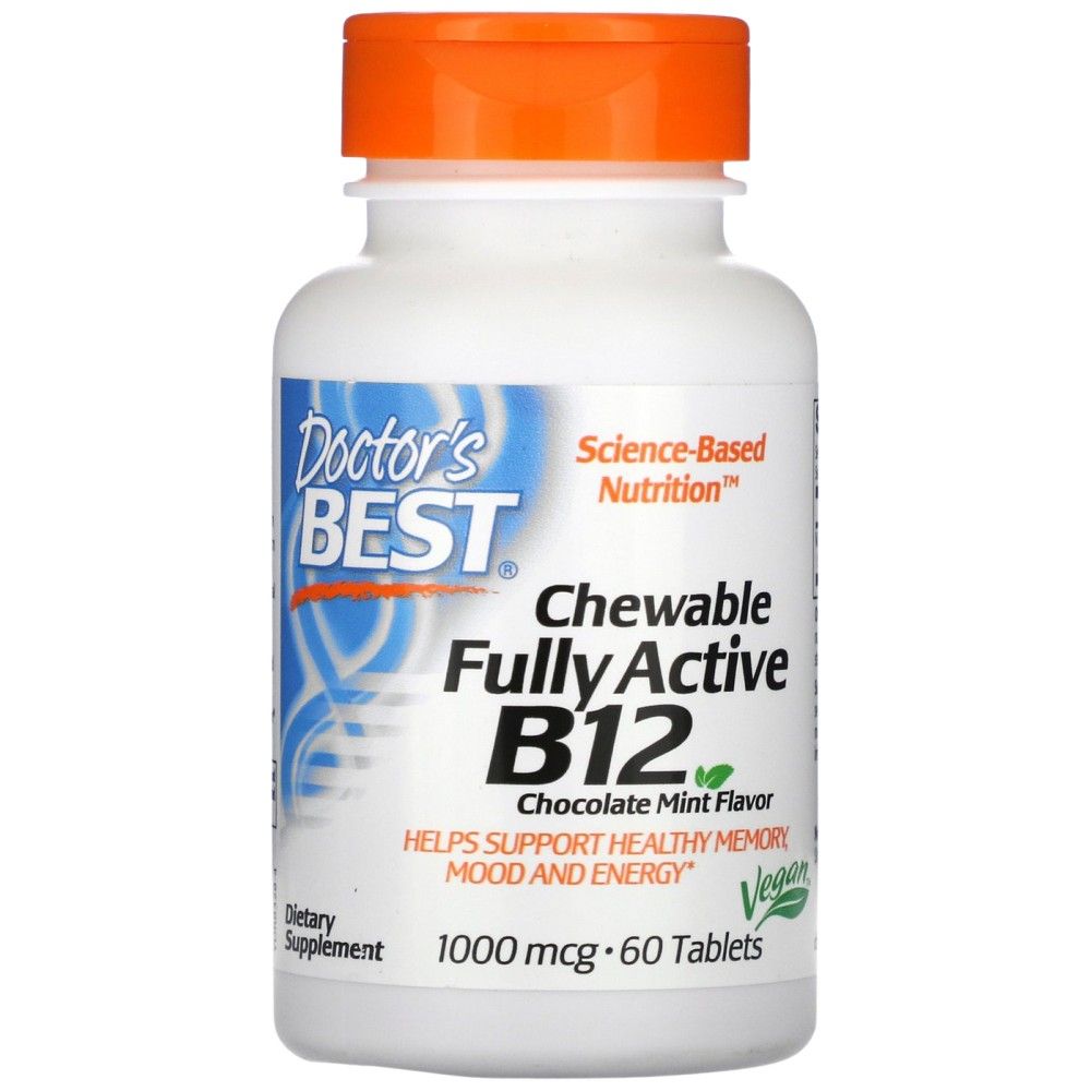BESTE Kautabletten mit vollaktivem B12/Methylcobalamin 1000 µg – 60 Kautabletten