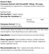 BESTER Zimtextrakt mit CinnulinPF 125 mg – 60 Kapseln