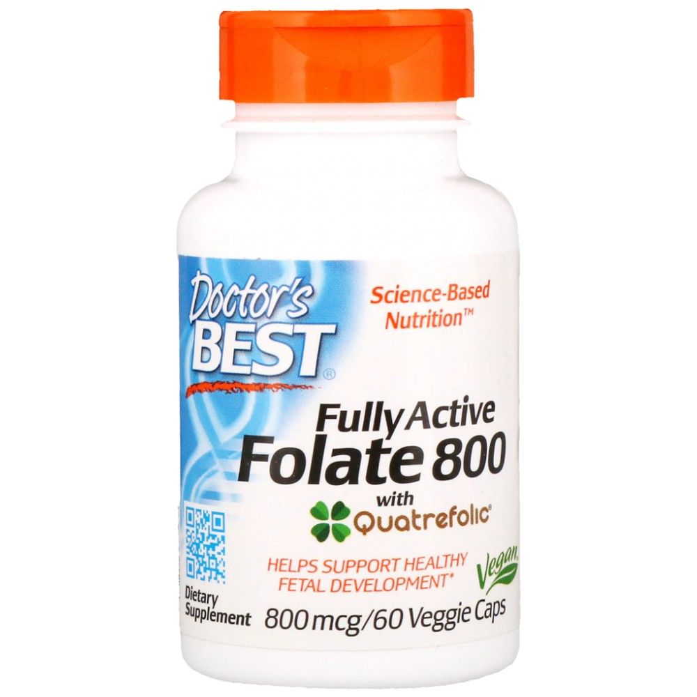 BESTES vollaktives Folat 800 µg – 60 Kapseln