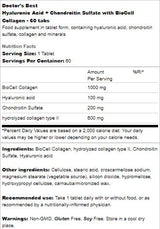 BESTE Hyaluronsäure + Chondroitinsulfat/mit BioCell-Kollagen – 60 Tabletten