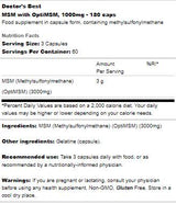 BESTES MSM 1000 mg | Mit OptiMSM – 180 Kapseln