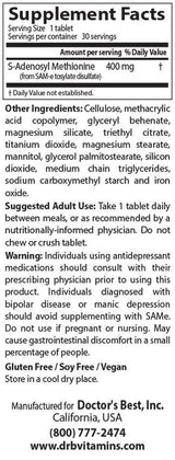 BEST SAMe 400 mg – 60 Tabletten