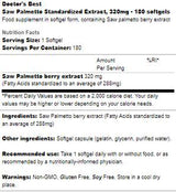 BEST Saw Palmetto 320 mg – 180 Gelkapseln
