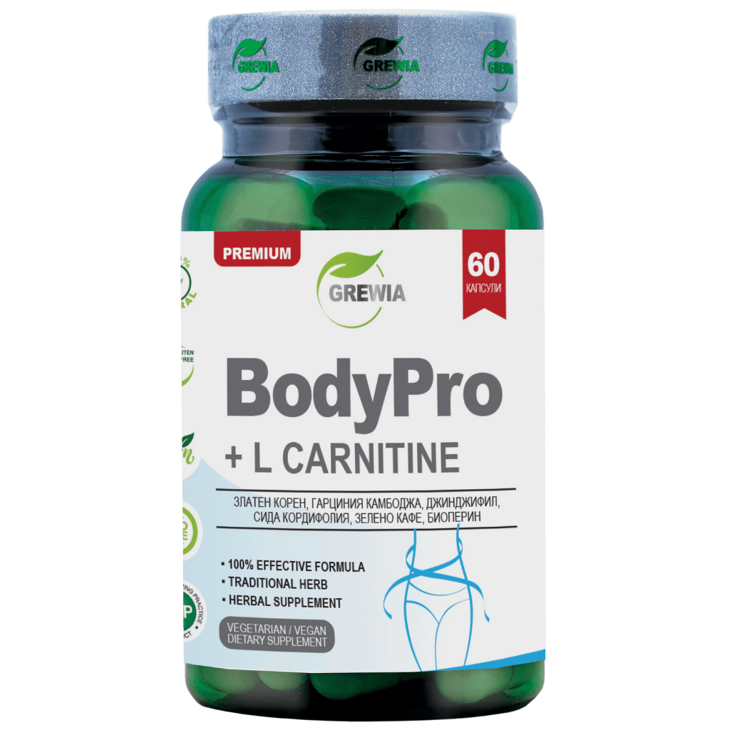 GEWICHTSVERLUST/BODYPRO + L-CARNITIN /60 KAPSELN, 30 DOSEN/ GREWIA