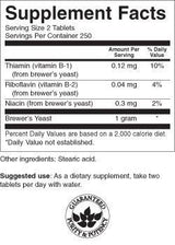 Brauerhefe 500 mg 500 Tabletten