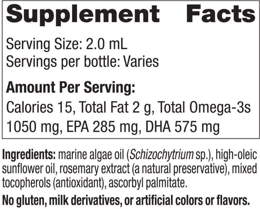 DHA für Babys | 1050 mg Omega-3 Vegetarisch – 30 ml