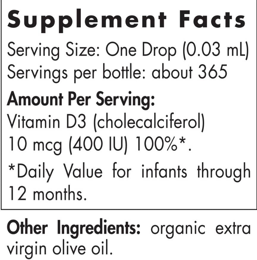 Vitamin D3 für Babys 400 IE - 11 ml