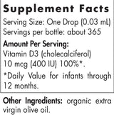 Vitamin D3 für Babys 400 IE - 11 ml