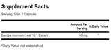 Bacopa Monniera 10:1 Extrakt 50 mg – 90 Kapseln