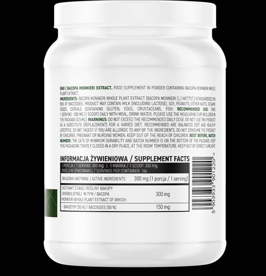 Bacopa Monnieri-Extrakt-Pulver 50 Gramm