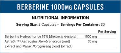 Berberin 1000 mg mit AstraGin – 60 Kapseln
