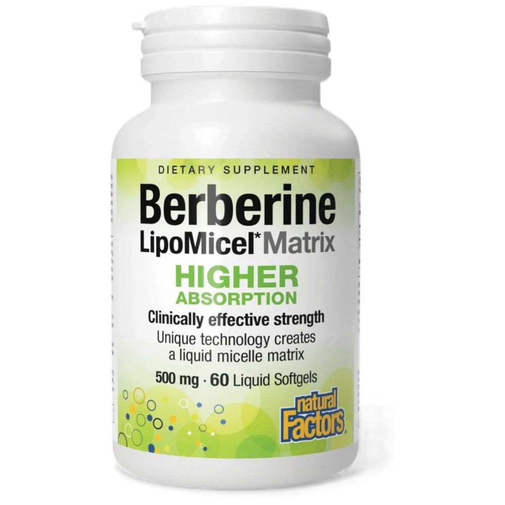 Berberine LipoMicel Matrix 500 mg – 60 Gelkapseln