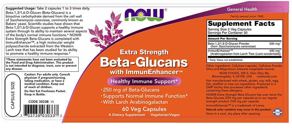 Beta 1,3/1,6 Glucan 250 mg – 60 Kapseln