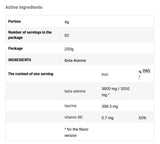 Beta-Alanin Endurance MAX – 250 Gramm