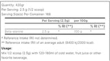 Beta-Alanin XS-Pulver – 420 Gramm