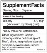 Heidelbeerfrucht 470 mg – 100 Kapseln