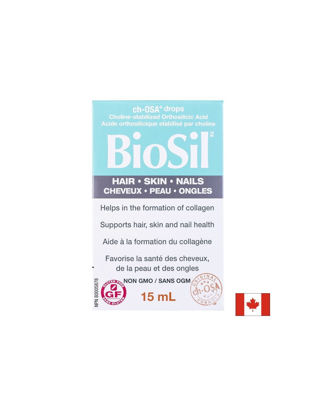 BioSil™ Haar, Haut &amp; Nägel 15 ml x 30 Tagesdosen <tc>Natural Factors</tc>