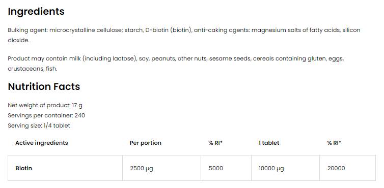 Biotin 10.000 MAX 60 Tabletten