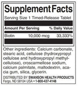 Biotin 10.000 µg | Zeitgesteuerte Freisetzung – 60 Tabletten