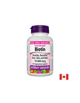 Biotin Extra Stark/Biotin extra stark, 10000 mcg, 45 Kapseln <tc>Webber Naturals</tc>