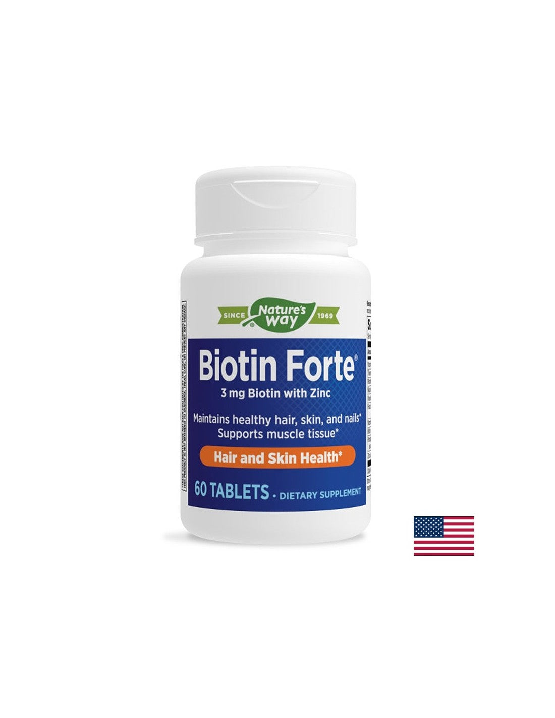 Biotin Forte® - Biotin forte® mit Zink, 60 Tabletten Nature's Way