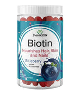 Biotin-Gummis 5.000 mcg | Blaubeere – 60 Kautabletten