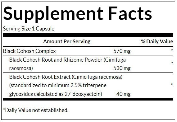 Traubensilberkerze (standardisiert) 550 mg – 120 Kapseln