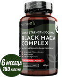 Schwarzer Maca-Wurzel-Komplex 5000 mg/180 Kapseln, 180 Tage/ <tc>Nutravita</tc>