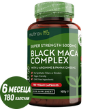 Schwarzer Maca-Wurzel-Komplex 5000 mg/180 Kapseln, 180 Tage/ <tc>Nutravita</tc>