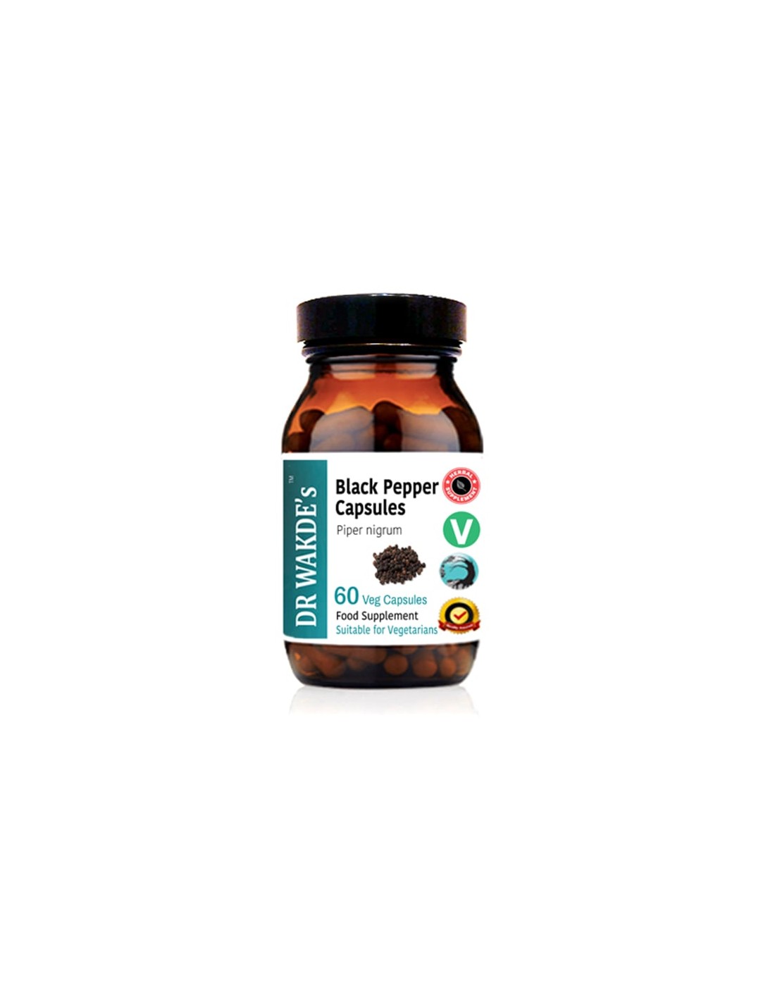 Schwarzer Pfeffer Ayurveda, 60 Kapseln DR WAKDE's