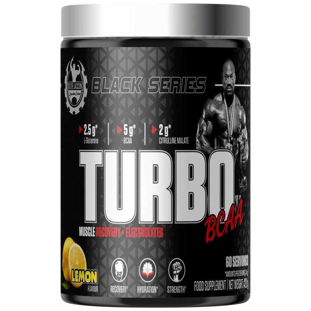 Schwarze Serie | Turbo BCAA Muskelregeneration und Elektrolyte – 420 Gramm