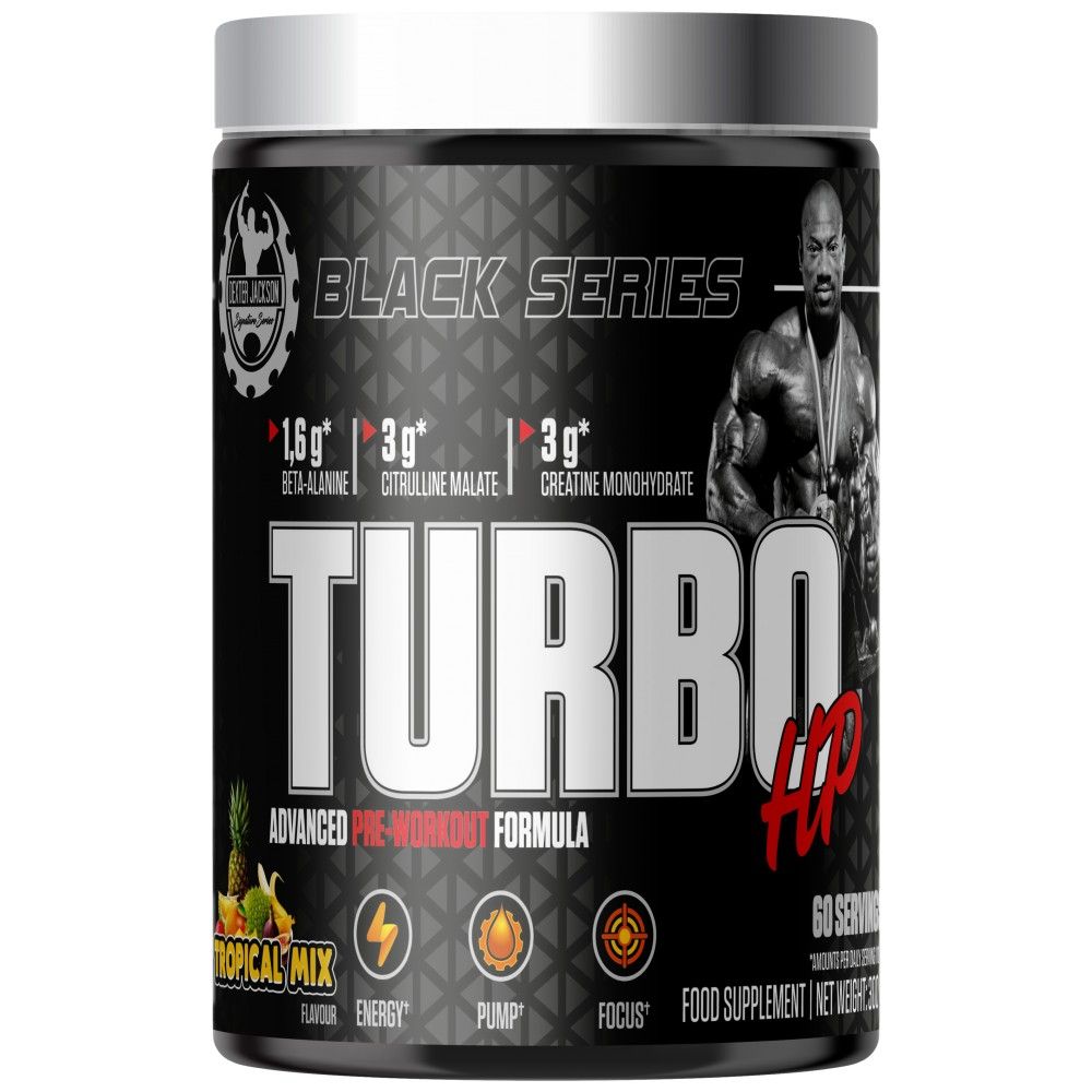 Schwarze Serie | Turbo HP Advanced Pre-Workout Formula – 300 Gramm