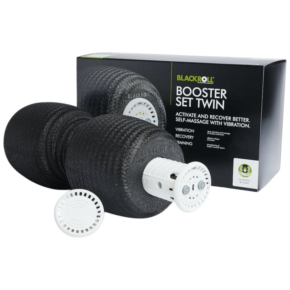 <tc>Blackroll</tc>® Booster Set Twin | Schaumstoffrolle mit Massagegerät (im Set)