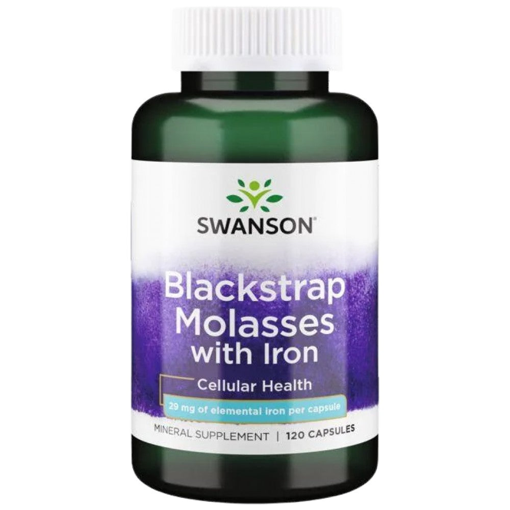 Blackstrap Melasse mit Eisen 29 mg 120 Kapseln