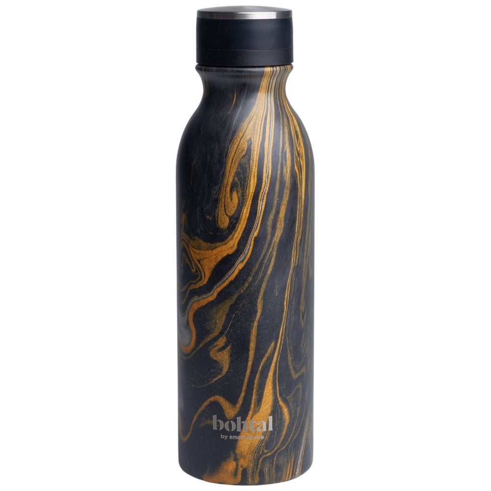 Bohtal isolierter Kolben | Schwarzer Marmor - 600 ml