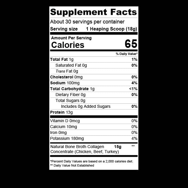 Knochenbrühe Kollagen | Athletic Performance Collagen Typ I, II, III 540 Gramm