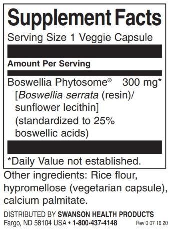 Boswellia Phytosome – Standardisiert 300 mg/60 Vcaps – 0
