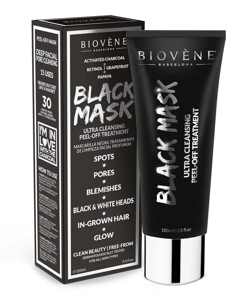 Tiefe Reinigung der schwarzen Maske mit aktivierter Holzkohle - 100 ml
