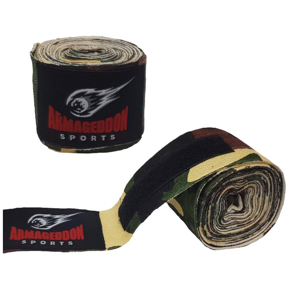 Boxhandbandagen 4,5 m – Camouflage-Boxbandagen 4,5 m 4,5 Meter