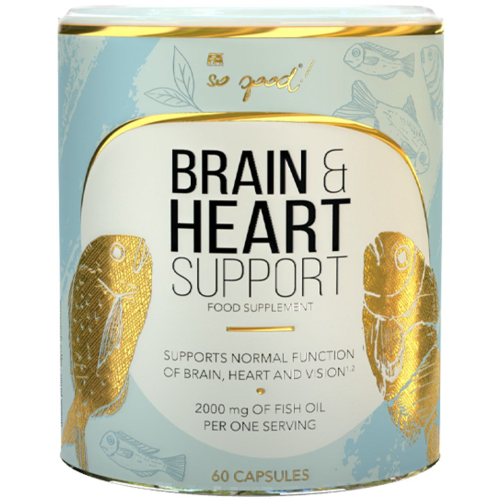Gehirn- und Herzunterstützung Omega 3 | So gut! Serie - 60 Gelkapseln