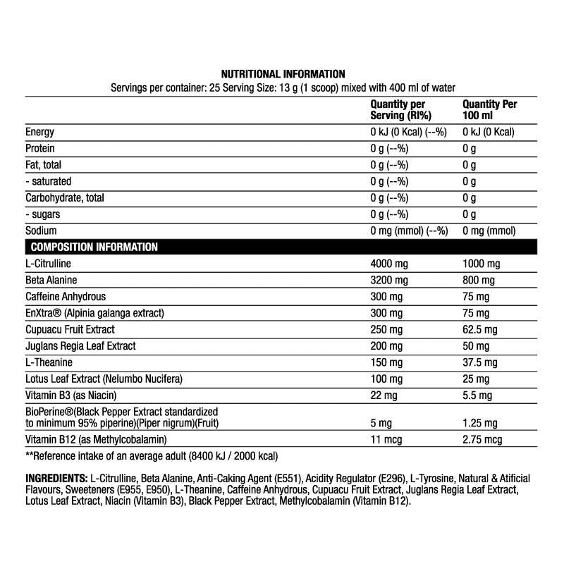 Bring das Chaos V2 | Extremes Pre-Workout – 325 Gramm