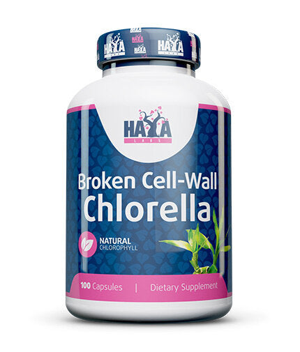 Gebrochene Zellwand Chlorella 500 mg./100 Kapseln.